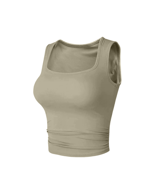 副乳掰掰方領運動Bra Top