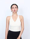 V領鈕釦美背Bra Top