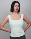 副乳掰掰方領運動Bra Top