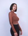 性感假兩件雲感網紗Bra Top