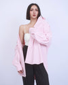 OVERSIZE 皮粉襯衫
