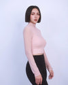 性感假兩件雲感網紗Bra Top