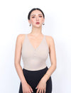 V領鈕釦美背Bra Top