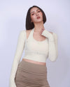 掛脖假兩件腰扣Bra Top
