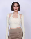 掛脖假兩件腰扣Bra Top