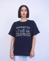 重磅刺繡小熊寬鬆棉Tee