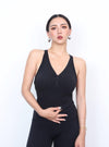 V領鈕釦美背Bra Top
